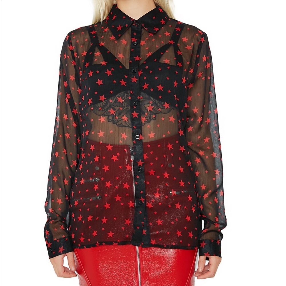 ‘Love Interest’ sheer blouse
